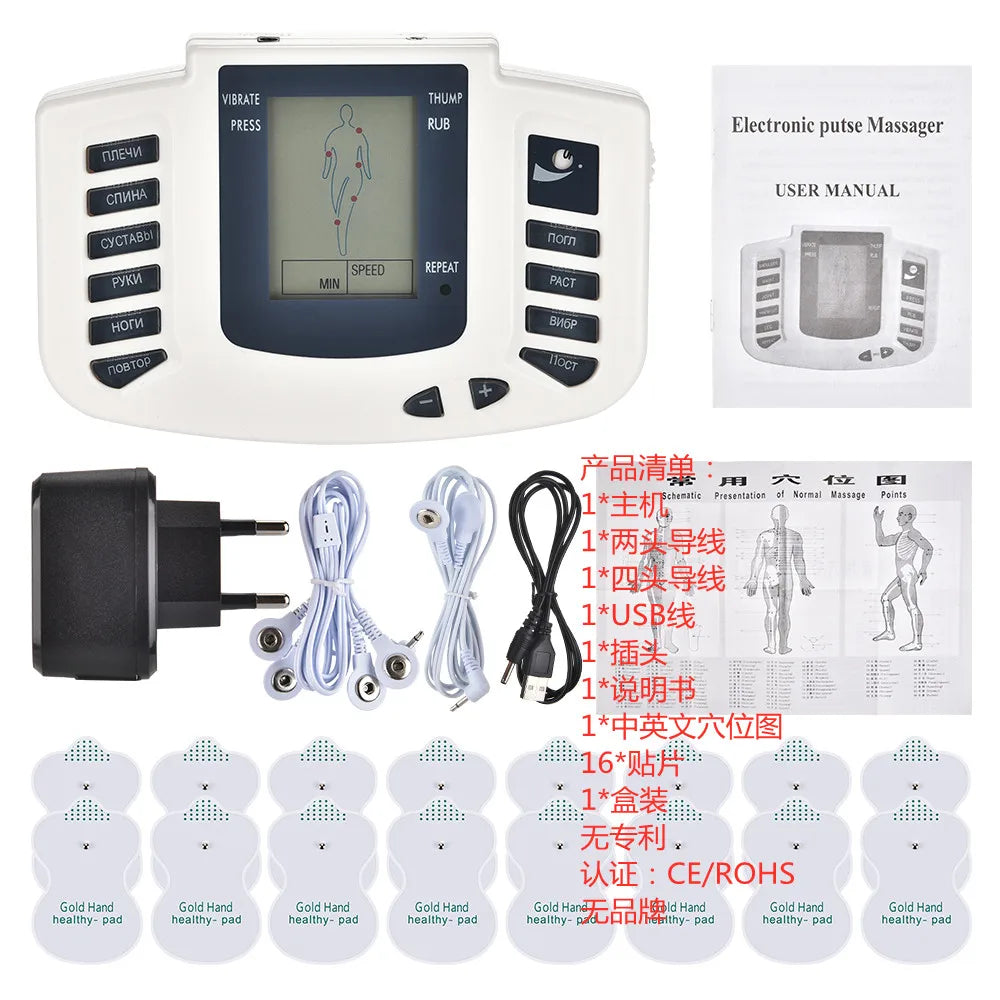 EMS Pulse Muscle Stimulator – Digital TENS Therapy Massager for Pain Relief & Muscle Recovery