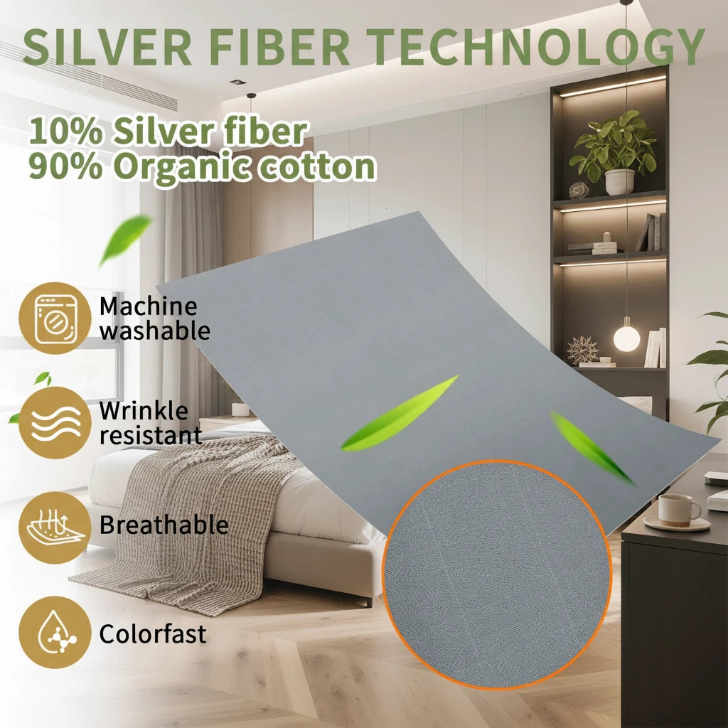 Grounding Bed Sheet – Silver Fiber Earthing Mat for Deep Sleep & Daily Balance ™