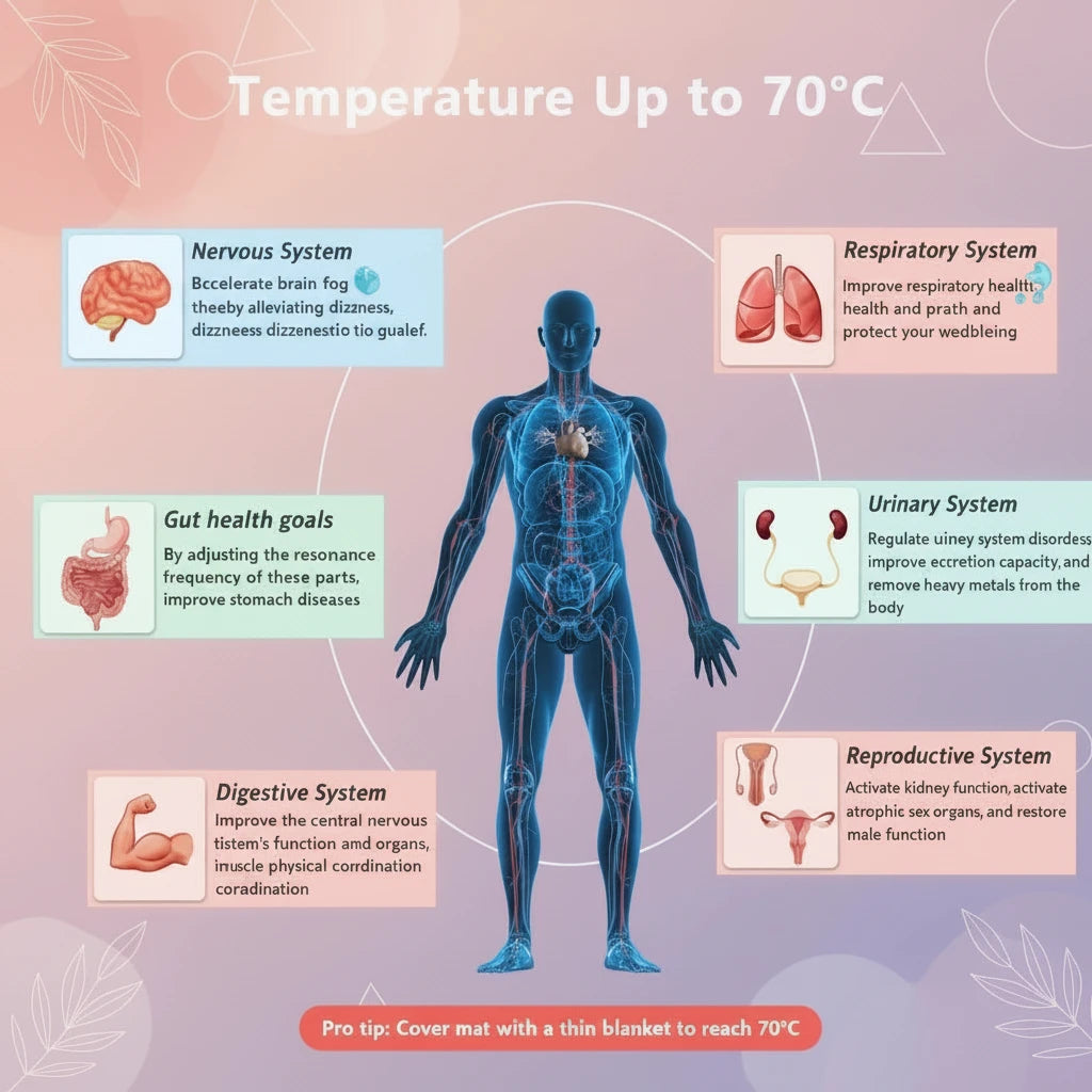 150×50cm Far Infrared PEMF Bio-Crystal Therapy Mat