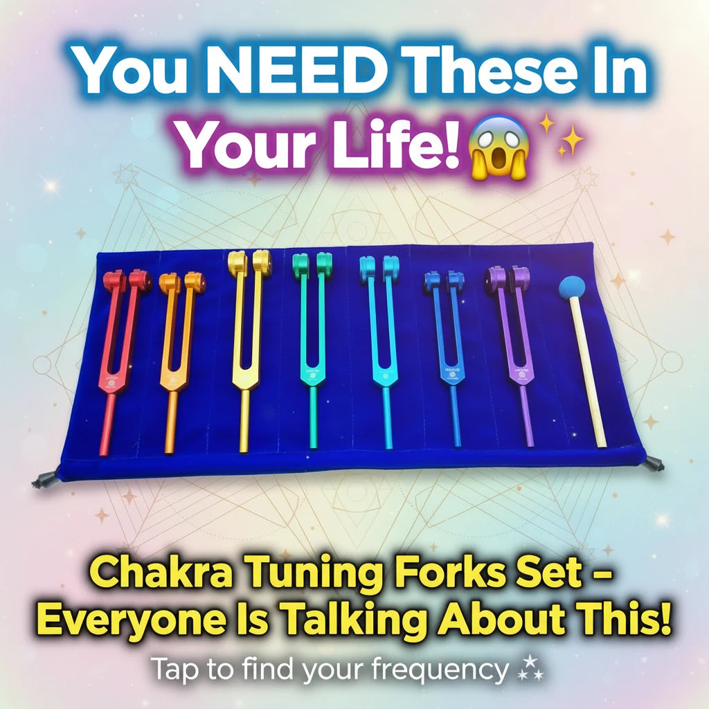 7 Chakra Tuning Fork Set – Sound Healing & Frequency Alignment Tool