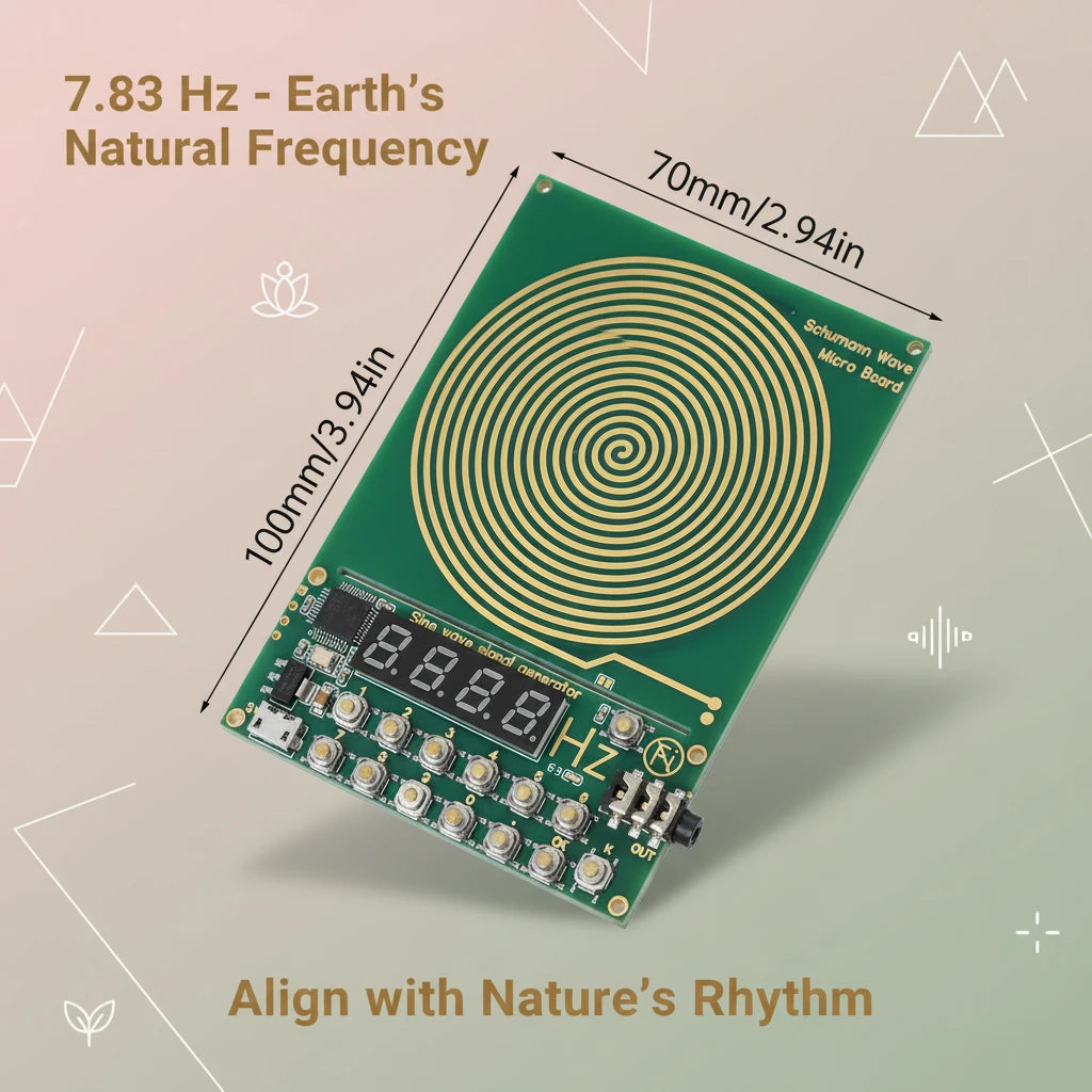 DC 5V Adjustable Frequency Schumann Wave Generator (0.1Hz–100kHz)