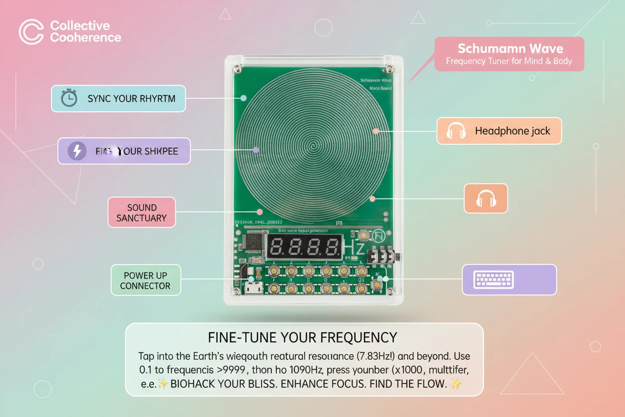DC 5V Adjustable Frequency Schumann Wave Generator (0.1Hz–100kHz)