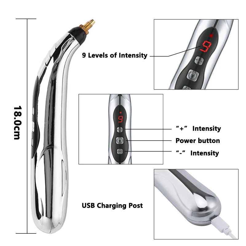 Meridian Energy Acupuncture Pen – Electric Pulse Therapy Massage Tool