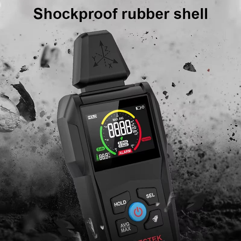 EMF01 Electromagnetic Radiation Detector

High-Precision EMF Meter • Electric Field & Magnetic Field Tester • Home & Office Safety Monitor