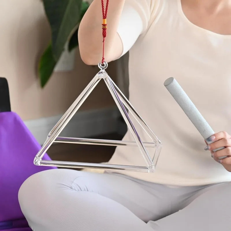 Quartz Crystal Singing Pyramid