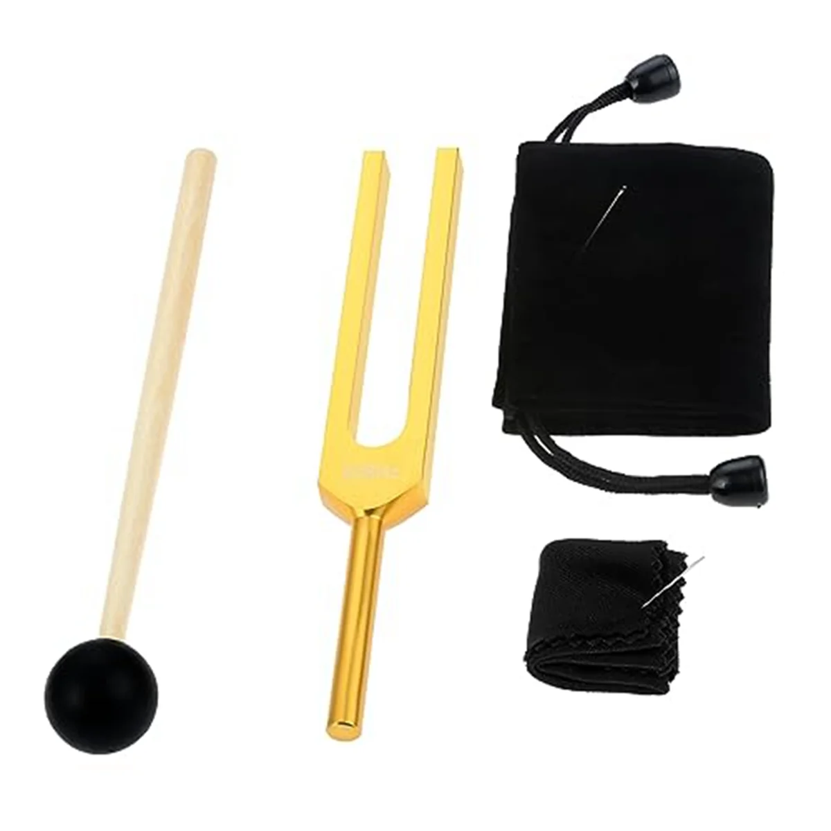 528 Hz Tuning Fork, Gold Tuning Forks 528 Hz for Musical Instrument, Meditation, Relaxation