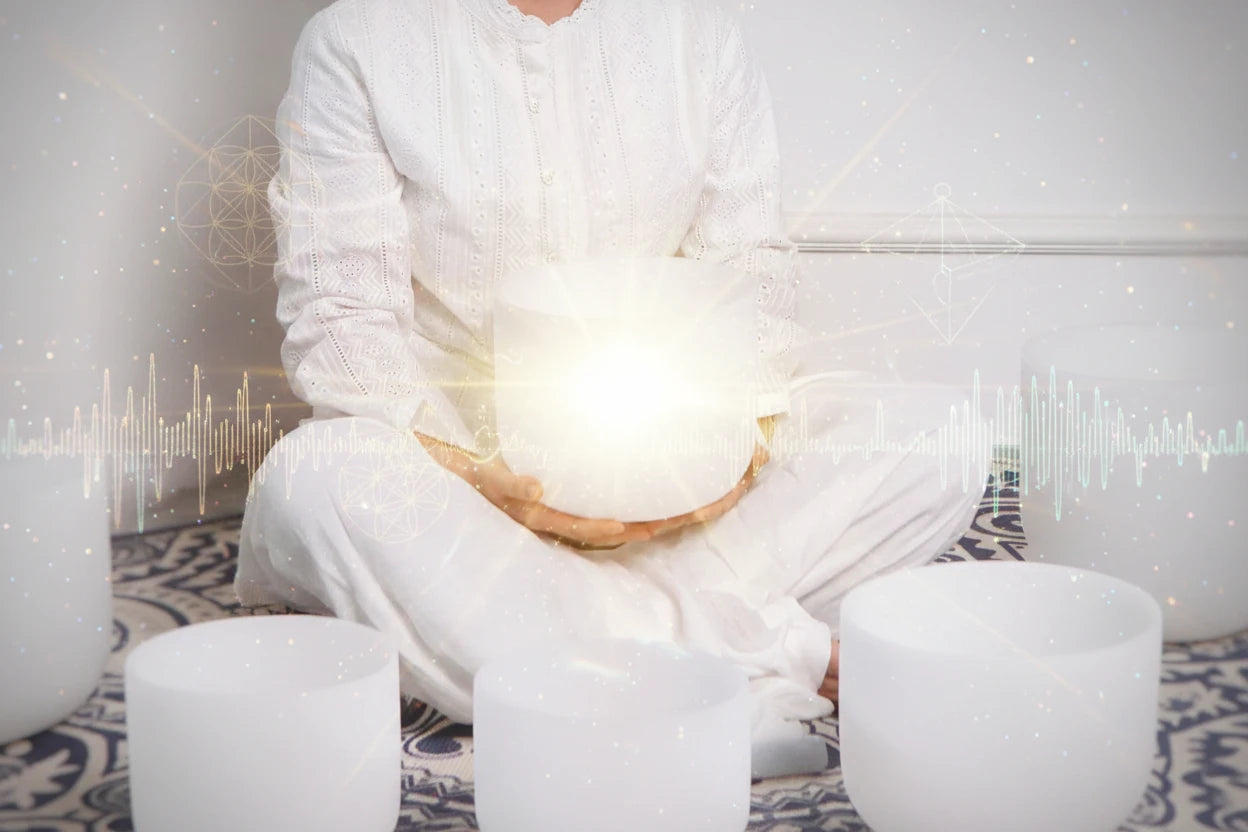 Crystal Singing Bowl Set (432Hz) – Sound Healing & Meditation Kit