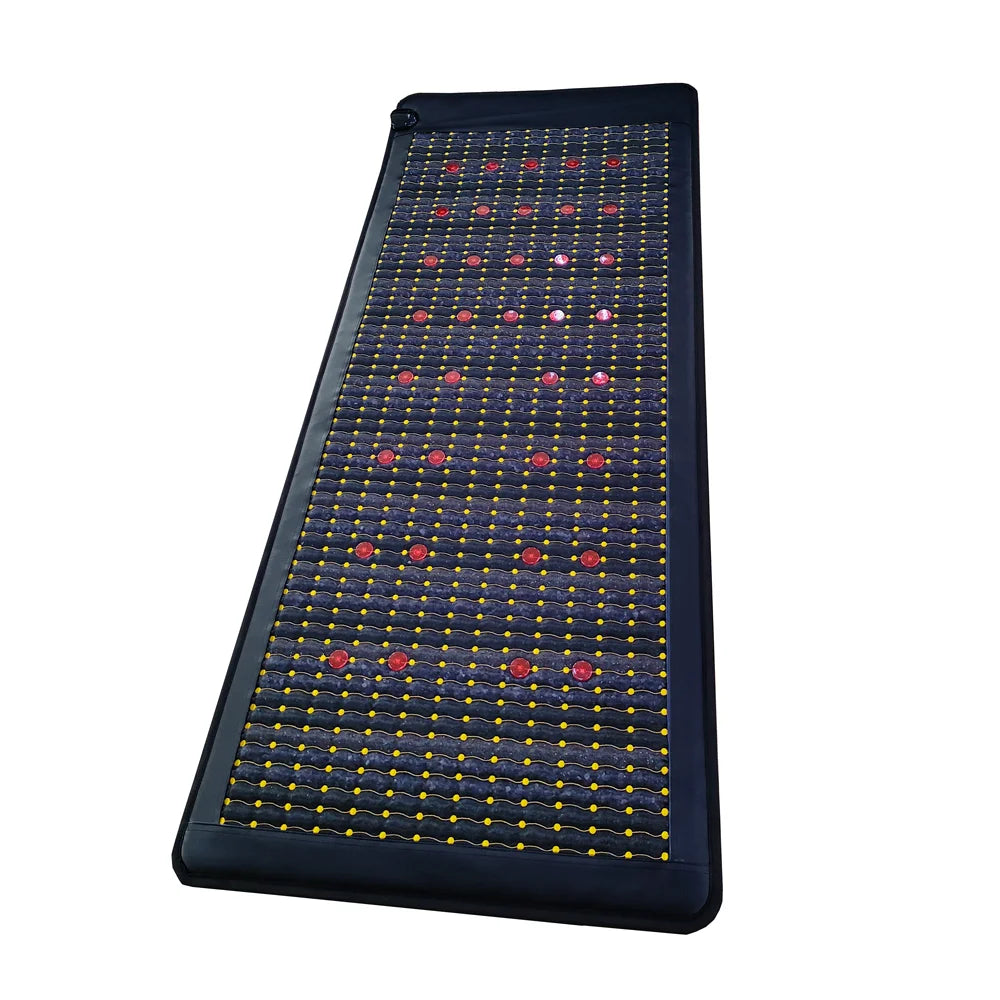 7-in-1 Amethyst Tourmaline PEMF Infrared Mat – Full Body Crystal Therapy, Deep Heat, Recovery & Sleep Support
