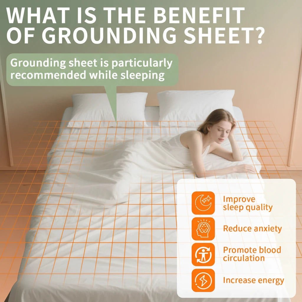 Grounding Bed Sheet – Silver Fiber Earthing Mat for Deep Sleep & Daily Balance ™