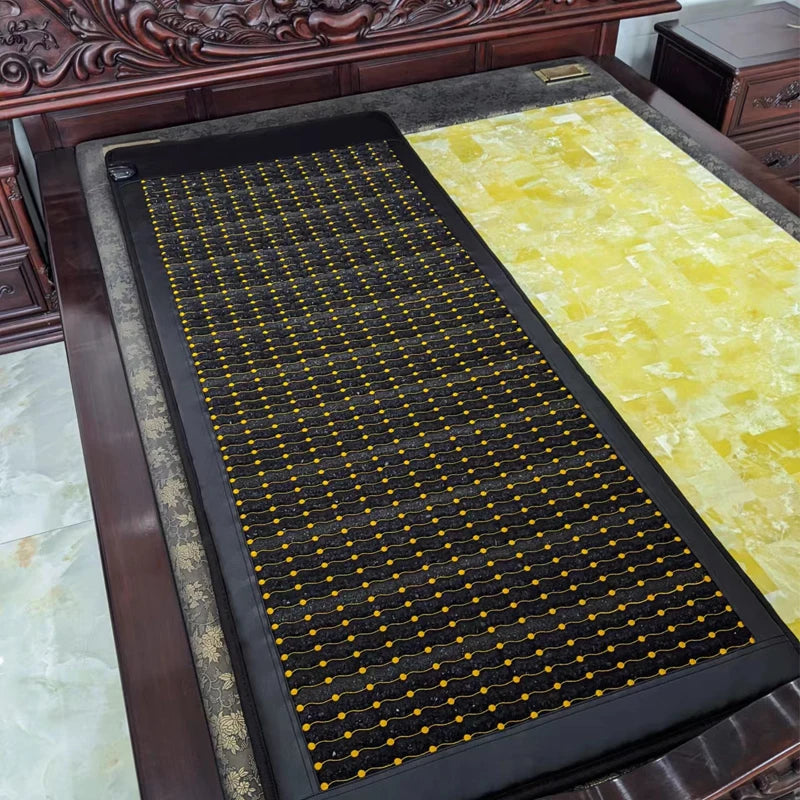 7-in-1 Amethyst Tourmaline PEMF Infrared Mat – Full Body Crystal Therapy, Deep Heat, Recovery & Sleep Support