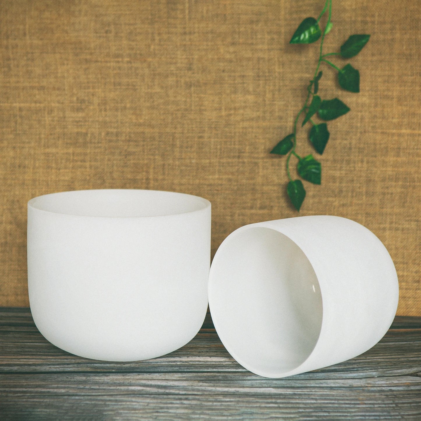 🌿 KVKA 3-Piece Crystal Singing Bowl Set (6” B • 8” G • 10” E)