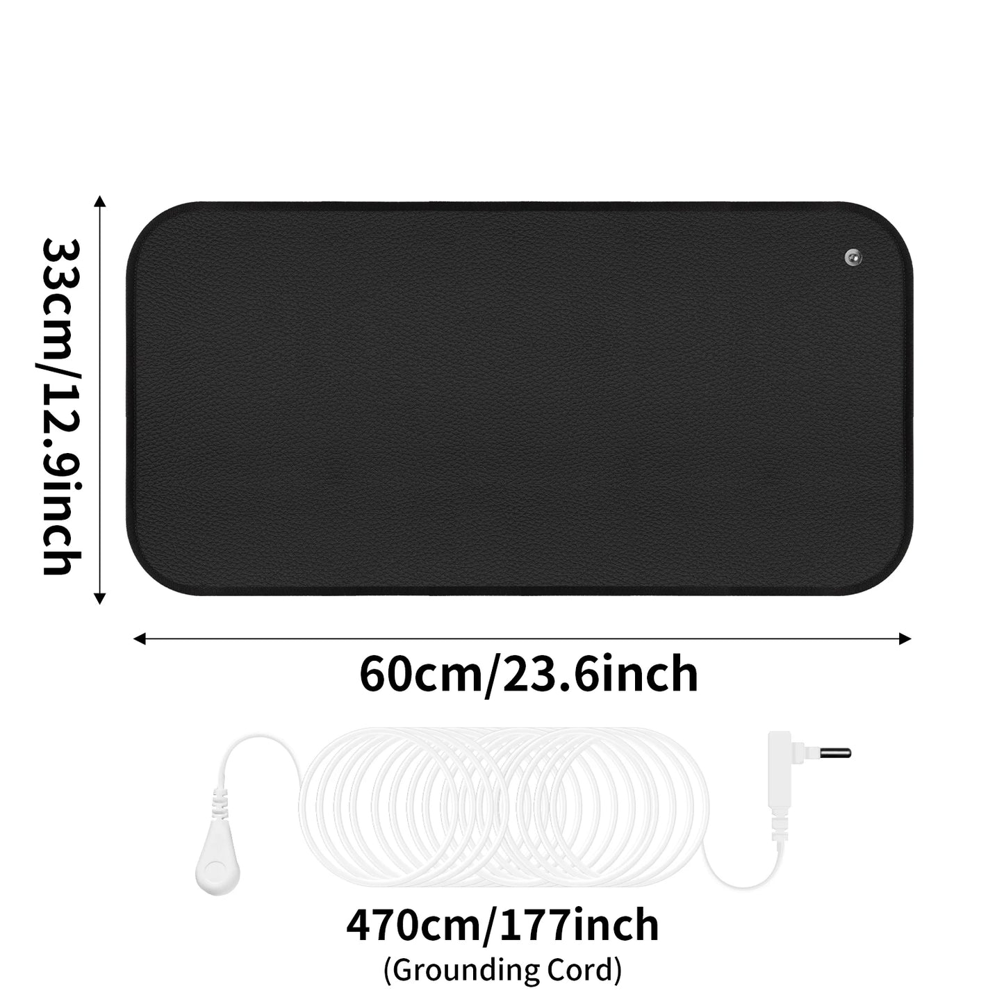 Grounding Mat for Feet Earth Connected Wellness for Pain Relief Muscle Tension Relaxation Travel 25-120CM Grounding Pad